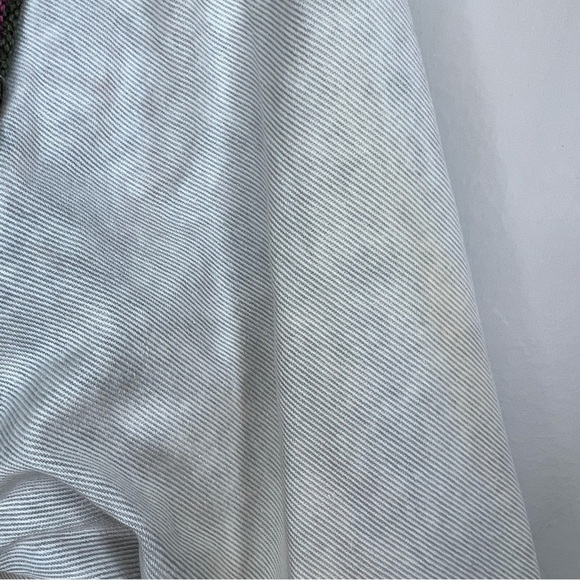 Free People Baja Jacket Distressed Cropped Size 12 Denim Casual - Picture 15 of 16